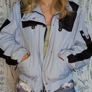 blue puffer jacket 🦋